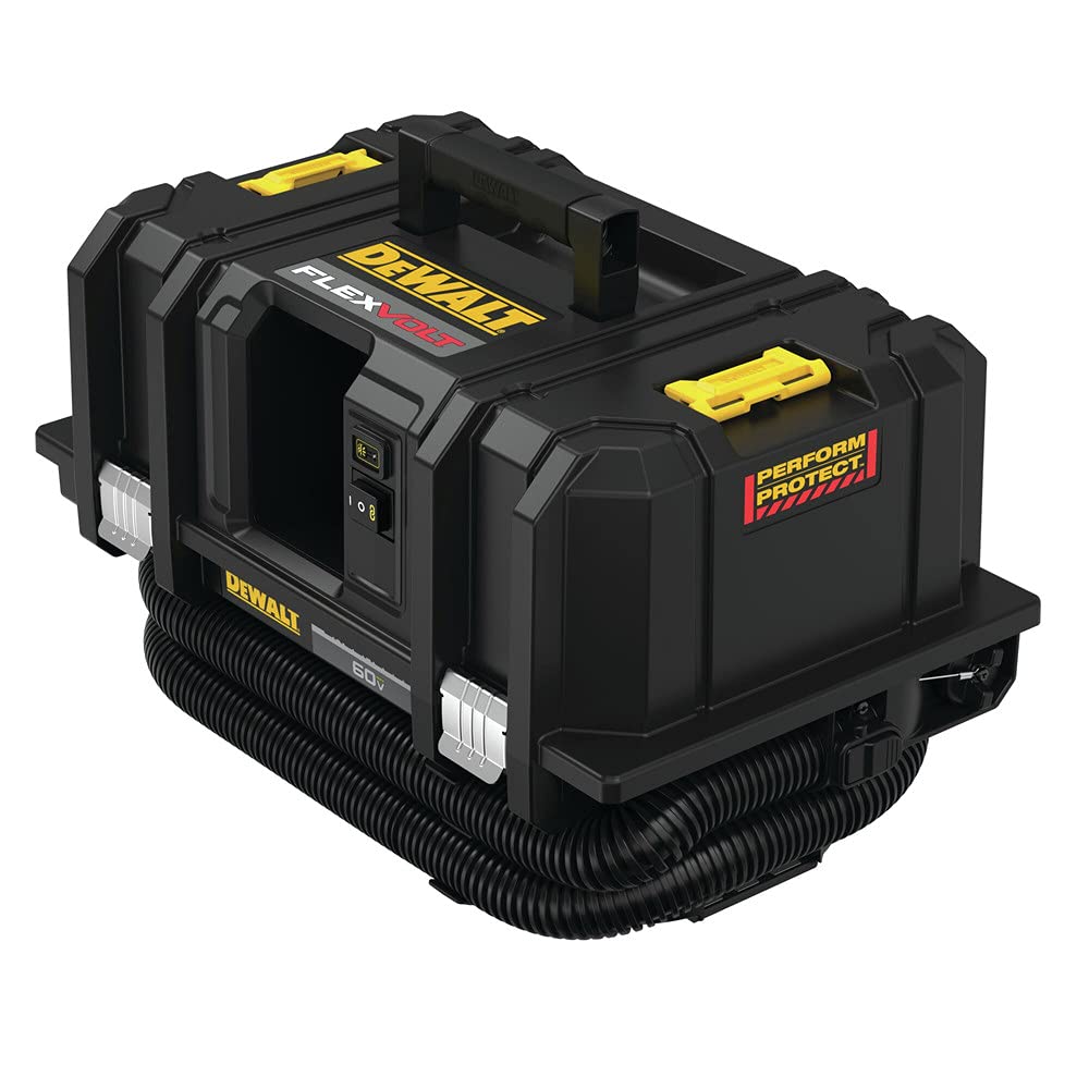 EXTRACTOR DE POLVO INALAMBRICO FLEXVOLT 60V MAX, CON CONTROL REMOTO, FILTRO HEPA INCLUIDO, MARCA DEWALT, MODELO DCV585B