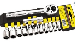 [BS367813] JUEGO DE CUBOS DE 3/8", DE 13 PIEZAS, DE 8 A 19 MM, MARCA BOSI TOOLS, MODELO BS367813