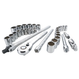 [CRAFTSMAN-CMMT12022] JUEGO DE HERRAMIENTAS MECANICAS DE 1/2", DE 33 PIEZAS, EN MILIMETRO Y PULGADAS, MARCA CRAFTSMAN, MODELO CMMT12022