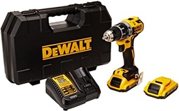 [DW-DCD791D2-B3] KIT DE TALADRO ATORNILLADOR INALAMBRICO DE 1/2" 20V, 350W, MARCA DEWALT, MODELO DCD791D2-B3: 2 BAT 2AH + CARG + ESTUCHE