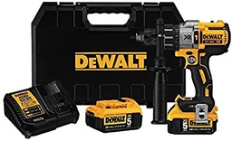 [DW-DCD996P2] KIT DE TALADRO PERCUTOR/ATORNILLADOR INALAMBRICIO 1/2", 300W, MARCA DEWALT, MODELO DCD996P2: 2 BAT 5AH + CARG + ESTUCHE
