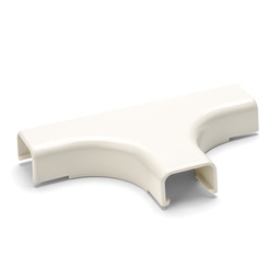 [H-TSR1FW-21] TEE PARA CANALETA PLASTICA DE 3/4", 6' DE LARGO, COLOR IVORY, MARCA HELLERMANN TYTON