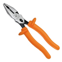 [KLEIN12098-INS] TENAZA DE CORTE LATERAL Y REMACHADORA AISLADA 1000V DE 8", MARCA KLEIN TOOLS, MODELO 12098-INS