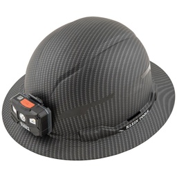 [KLEIN60346] CASCO SIN VENTILACION, ALA COMPLETA CON LINTERNA FRONTAL RECARGABLE, MARCA KLEIN TOOLS, MODELO 60346