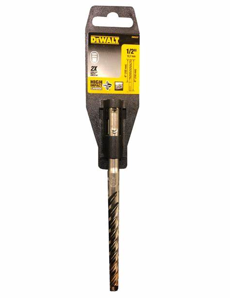 BROCA PARA ROTOMARTILLO 1/2"x6 SDS, MARCA DEWALT, MODELO DW5537Y