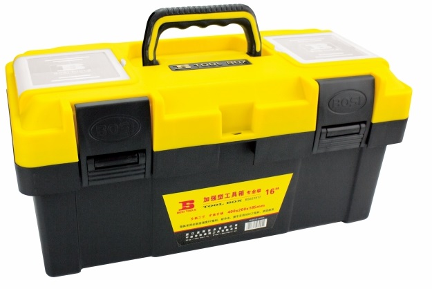CAJA PARA HERRAMIENTA PLASTICA DE 16", MARCA BOSI TOOLS, MODELO BS521017