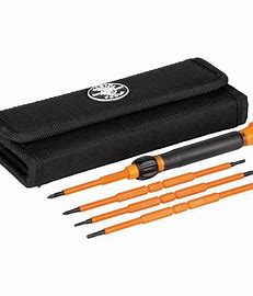 JUEGO DE DESATORNILLADORES BORNEROS DE PRECISION AISLADOS 1000V, MARCA KLEIN TOOLS, MODELO 32584-INSR