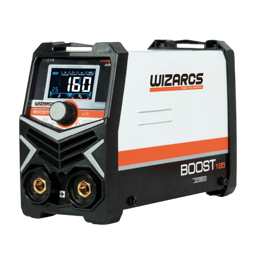 SOLDADORA INVERTER BOOST MINI 185 A 110 -220V, WIZARCS WRB 185-MAX