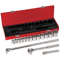 [KLEIN65512] JUEGO DE CUBOS DE 1/2", 16 PIEZAS, DE 7/16" A 1-1/4", MARCA KLEIN TOOLS, MODELO 65512