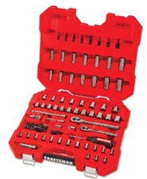 [CRAFTSMAN-CMMT45304] JUEGO DE HERRAMIENTAS MECANICAS DE 105 PIEZAS, EN MM Y PULG, DE 1/4" Y 3/8", MARCA CRAFTSMAN, MODELO CMMT45304